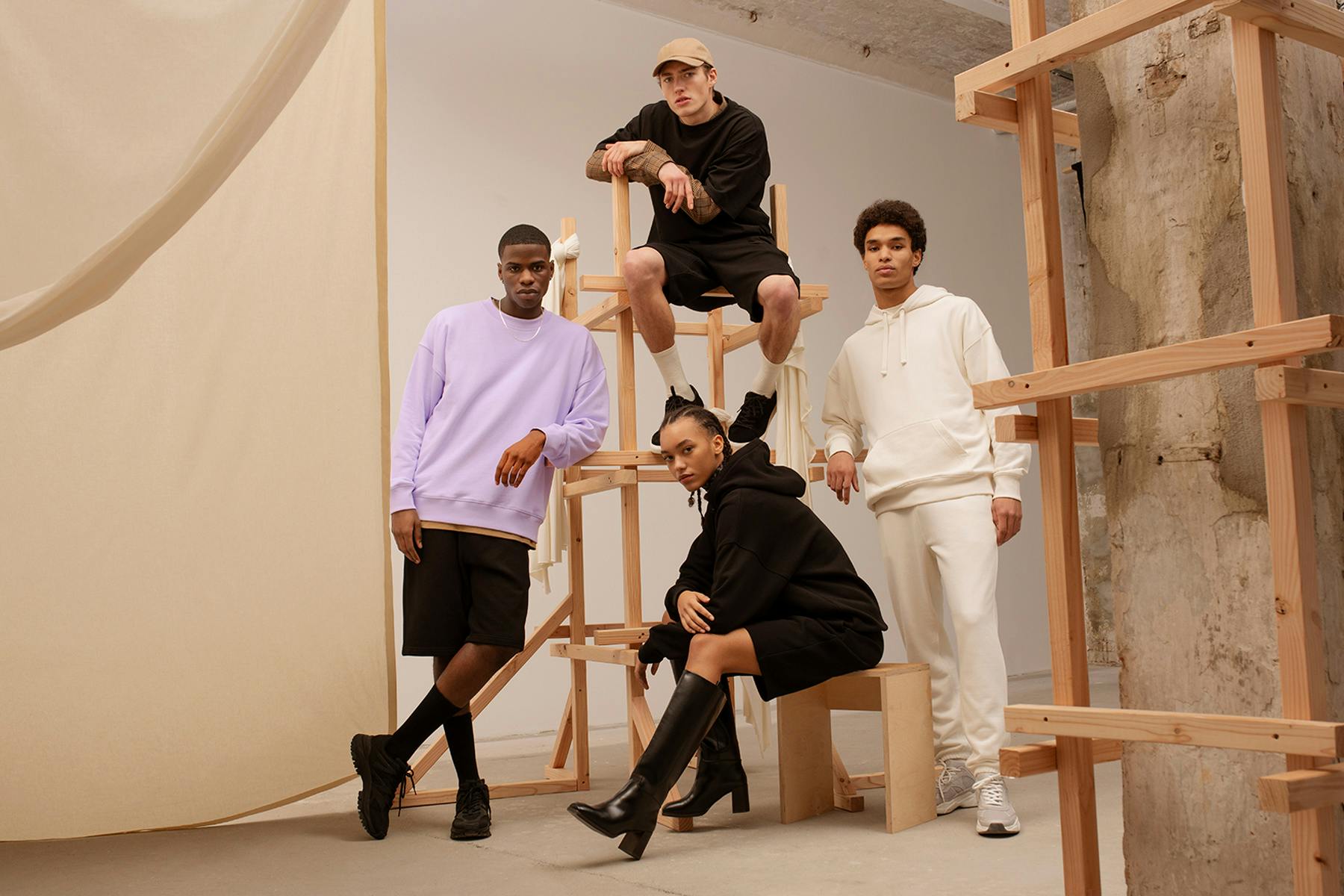 blank staples hoodie